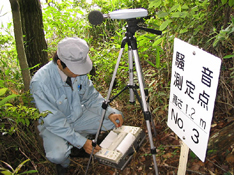 騒音・振動測定の様子